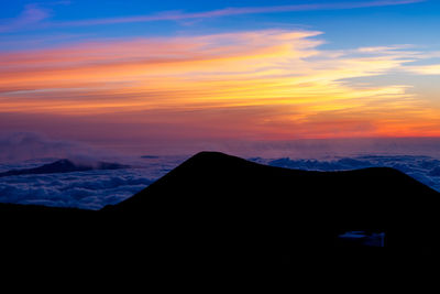 Scenic view of sunset sky