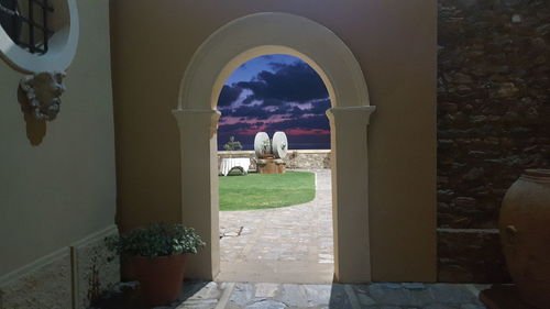 View of entrance of building