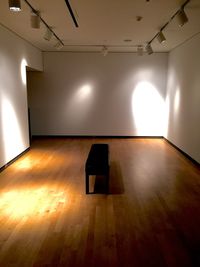 Low angle view of illuminated ceiling