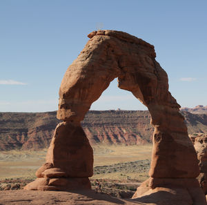 View of rock formations