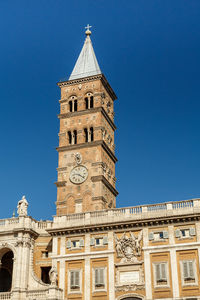 Low angle view  lateran basilica  against blue sky