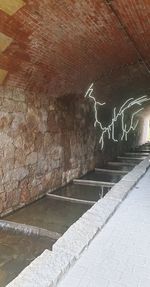 View of empty tunnel