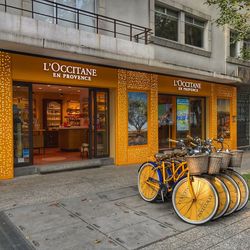 Bicycle parked in store