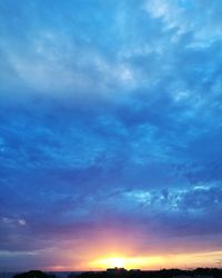 Scenic view of landscape at sunset