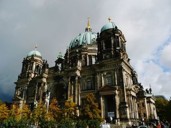 Low angle view of building against sky