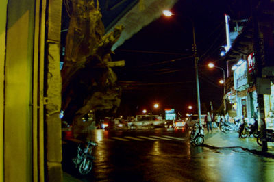 City street at night