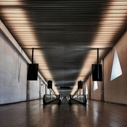 Interior of empty corridor