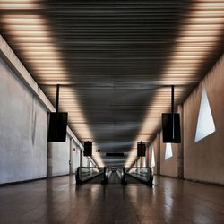 Moving walkway in airport