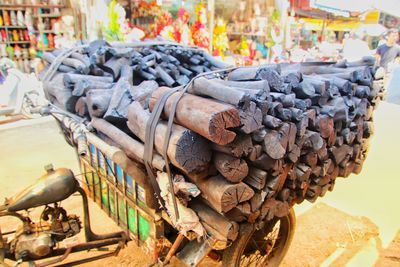 Stack of rusty metal