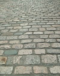 Full frame shot of cobblestone street