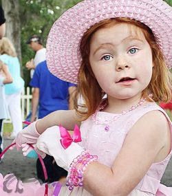 Close-up portrait of girl