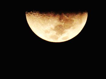 Low angle view of moon in sky