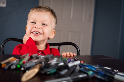 Portrait of smiling boy