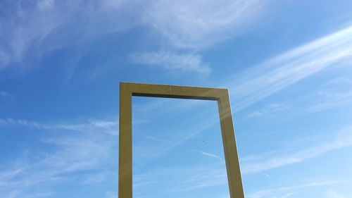 Low angle view of blue sky