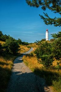 Lighthouse on the island of hiddensee.