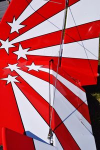 Close-up of flag against the sky