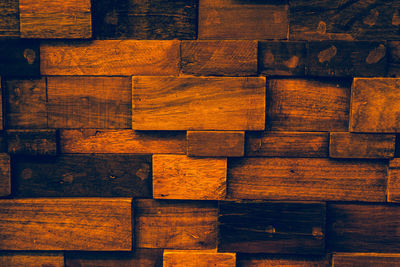 Full frame shot of wooden wall