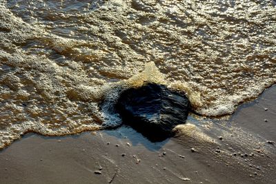 View of waves on beach