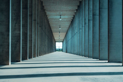 Empty corridor of building