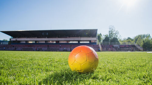 Soccer ball on field