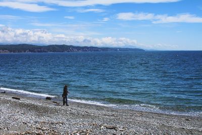 Scenic view of sea against sky