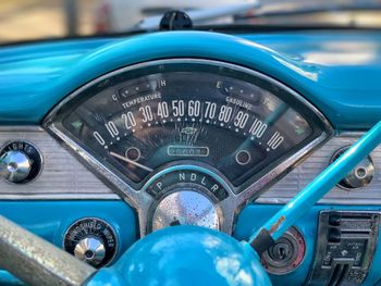 Close-up of vintage car