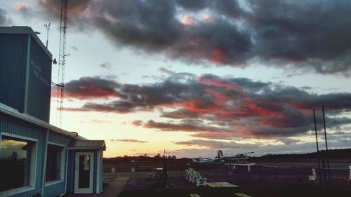 Dramatic sky at sunset