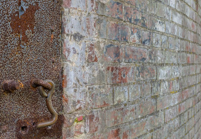 Close-up of weathered wall