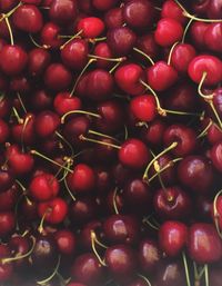 Full frame shot of cherries