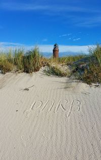 Lighthouse against sky