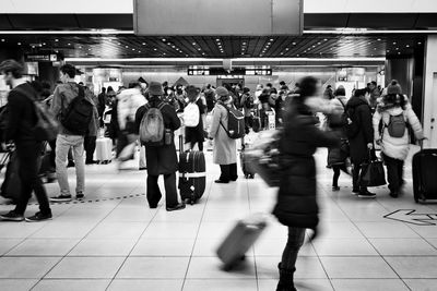 People waiting at airport