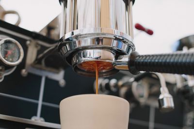 Close-up of coffee maker