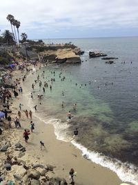 Group of people on beach