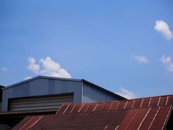 Low angle view of building against sky