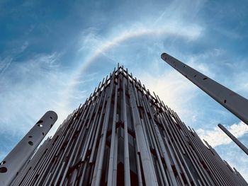 Low angle view of building against sky