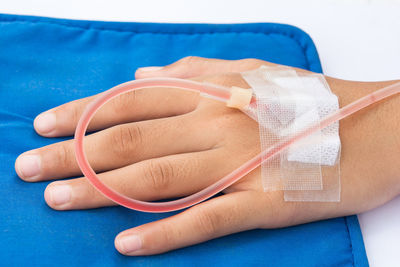 Close-up of human hand