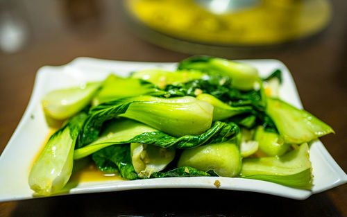 Close-up of food in plate