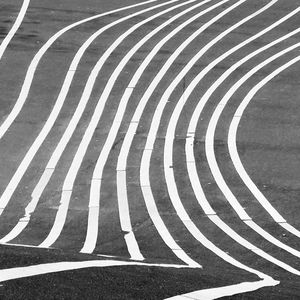 Close-up of zebra crossing