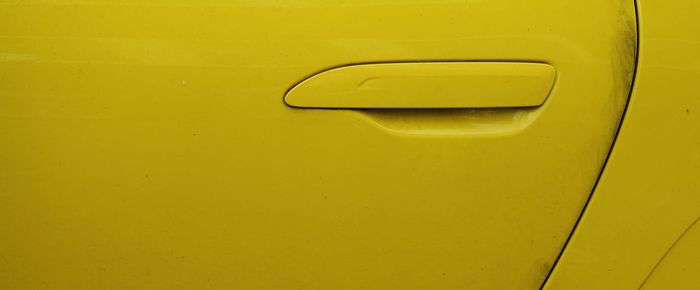 Full frame shot of yellow car