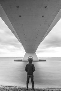 Woman looking at sea