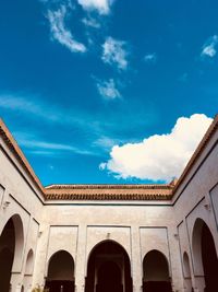 Low angle view of historic building against sky