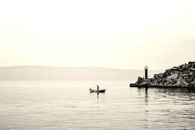 Alone in a boat