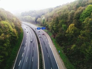 Road passing through landscape