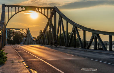 View of bridge against sky during sunset