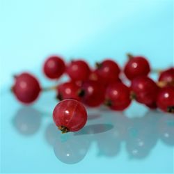 Close-up of cherries in water