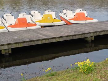 Spring time at a lake in germany