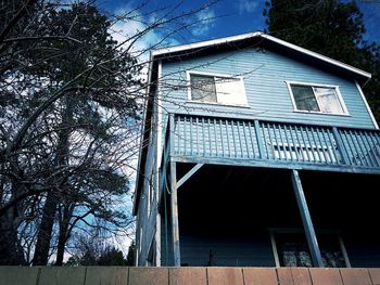Low angle view of building against sky