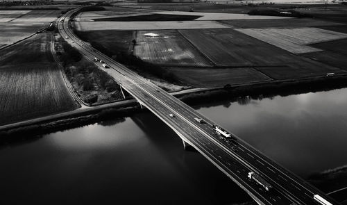 High angle view of water