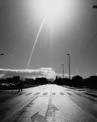 Road at sunset