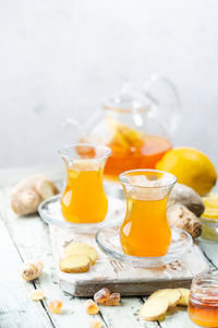 Close-up of drink on table